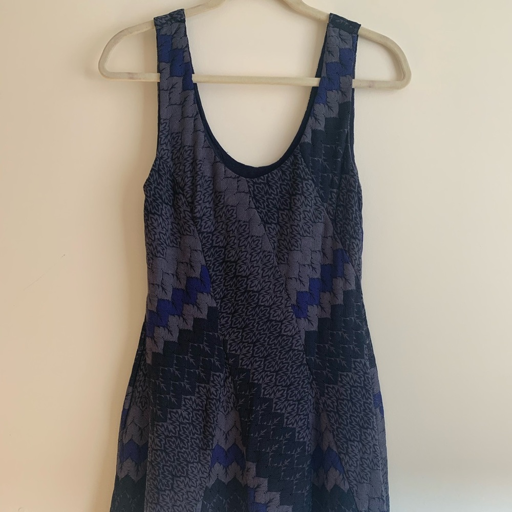 Free People, Navy Lace Dress, S